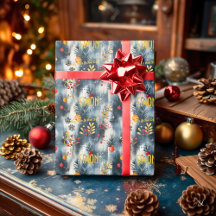 Custom Grey and Gold Christmas Ornaments