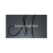 Custom grey black monogram business cards