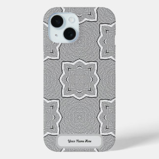 Custom Grey  iPhone 15 Case