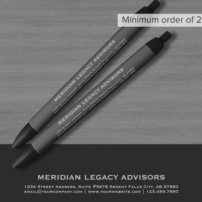 Custom Grey Promotional Pen (Creator Uploaded)
