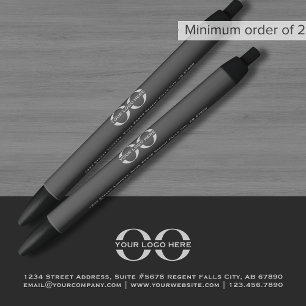 Custom Grey Promotional Pen with Logo