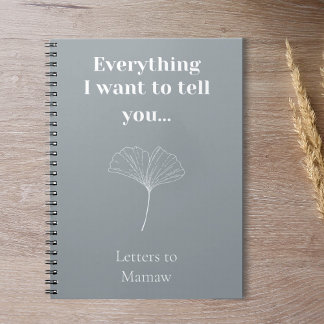 Custom Grief Journal Minimalistic Memorial Gift
