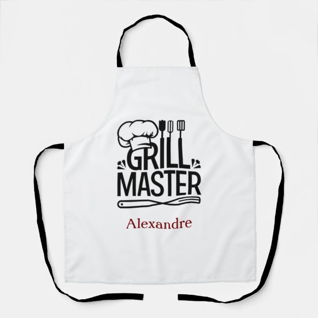 Custom Grill Master Apron – Father’s Day Gift for  (Front)