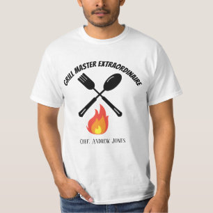 Custom Grill Master Extraordinaire funny grilling T-Shirt