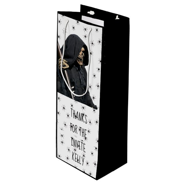 Custom Grim Reaper Bottle Bag (Front Angled)