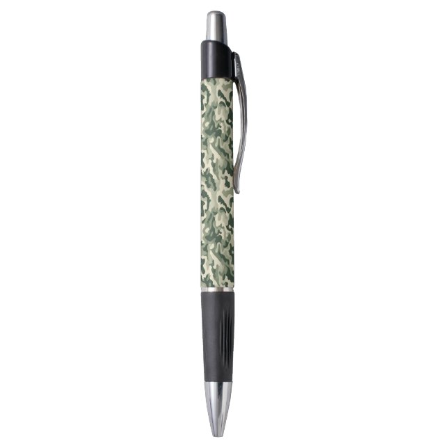 Custom Grip Ink Pen-Emmy-Green Camo Print (Bottom (Vertical))