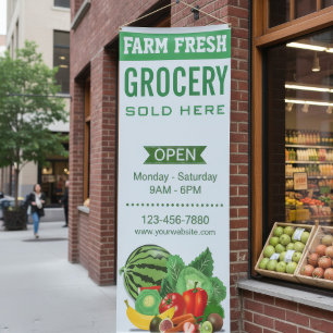 Custom Grocery Store Banner