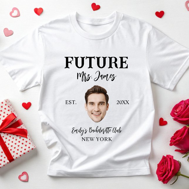  Custom Groom Face Bach Social Club Bride Engaged T-Shirt (Creator Uploaded)