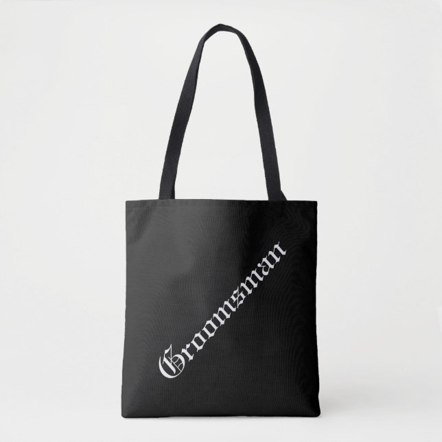 Custom Groomsman Tote Bag (Front)