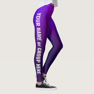 Custom Group Name & Text Women's Leggings