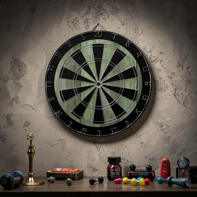 Custom Grunge Green Game Dartboard (Creator Uploaded)