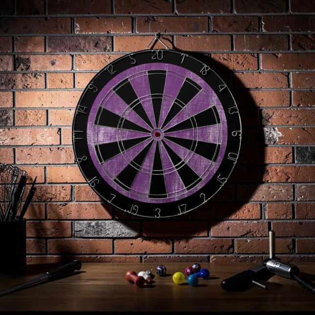 Custom Grunge Purple Game Dartboard (Creator Uploaded)