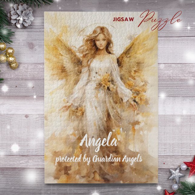 Custom Guardian Angel Jigsaw Puzzle (Custom Guardian Angel Jigsaw Puzzle)