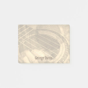 Custom guitar player performer singer musician post-it notes