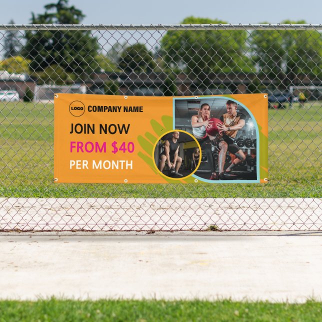 Custom Gym Outdoor Advertisement Banner (Insitu)