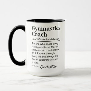 Custom Gymnastics Coach Definition Appreciation Mug