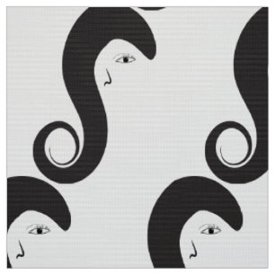 Custom Hair salon haircut hair fabric