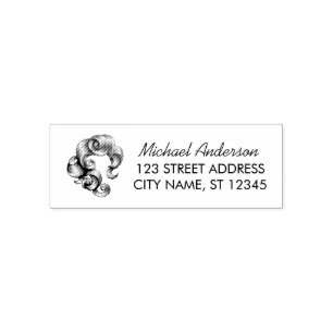 Custom Hair Stylist Beauty Salon Return Addres     Self-inking Stamp