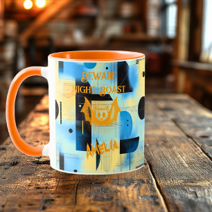 Custom Halloween - Beware Bat Night Roast Mug