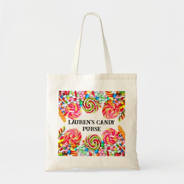 Custom Halloween Candy Tote Bag (Front)