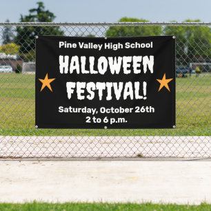 Custom Halloween Festival Banner