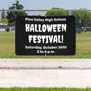 Custom Halloween Festival Spooky Banner