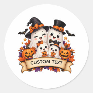 Custom Halloween Ghost Family Sticker