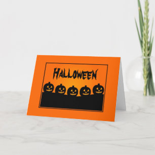 Custom Halloween Jack-o-Lantern Card