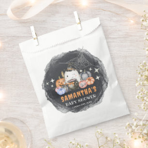 Custom Halloween Little Boo Pumpkin Baby Shower Favour Bag