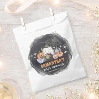 Custom Halloween Little Boo Pumpkin Baby Shower Favour Bag