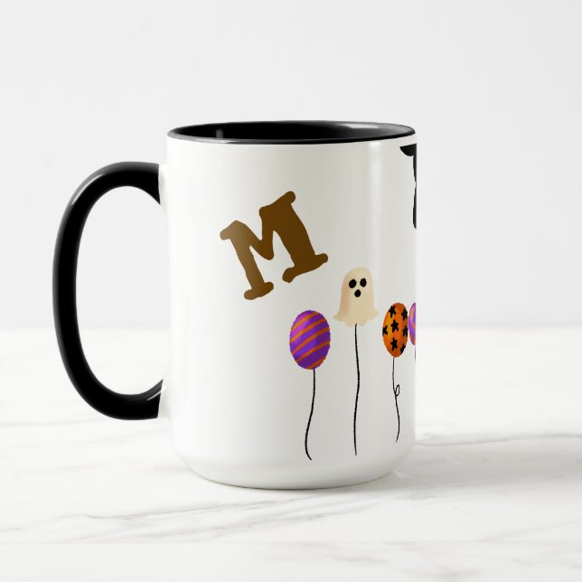 Custom Halloween Mug -Personalised Name Coffee Mug (Left)