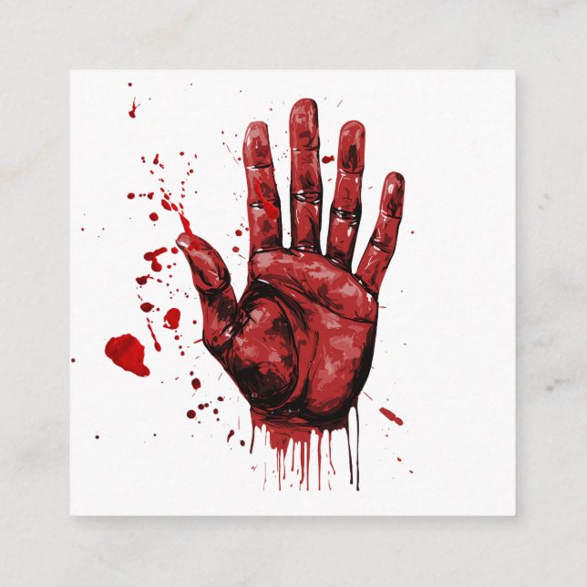 Custom Halloween Party Invite Invitation Pyscho (Back)