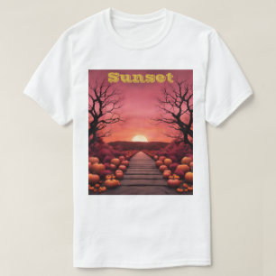 Custom Halloween Sunset T-Shirt
