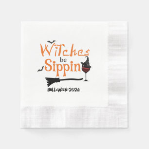 Custom Halloween Themed Cocktail Paper Napkin