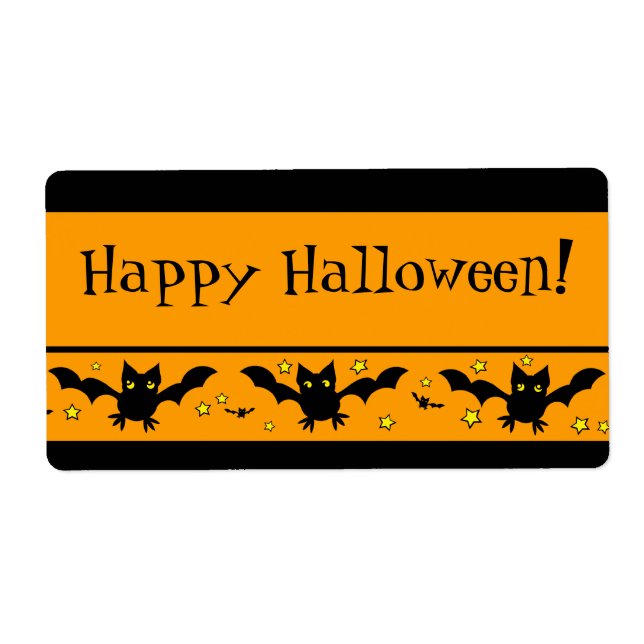Custom Halloween Treat Bag Labels (Front)