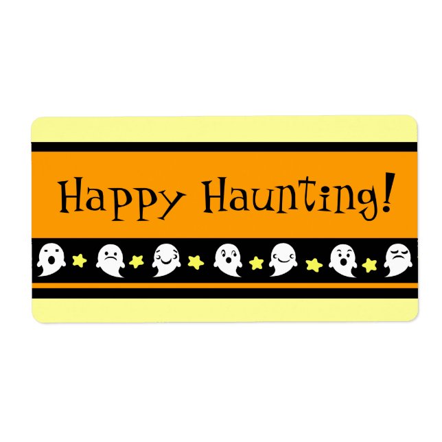 Custom Halloween Treat Bag Labels (Front)