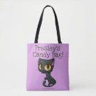 Custom Halloween Trick or Treat Bag Kitten Cat