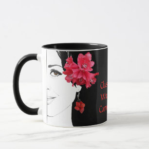 Custom Halloween witch party floral boho goth fun Mug