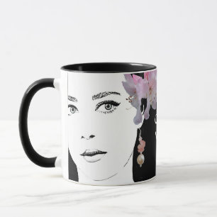Custom Halloween witch party floral boho goth fun Mug