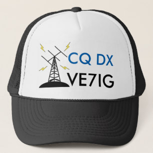 Custom Ham Radio Callsign Hat for Amateur Radio