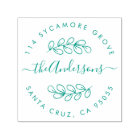 Custom Hand Drawn Wreath Family Name Return Addres