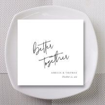 Custom Hand-Lettered Better Together Wedding