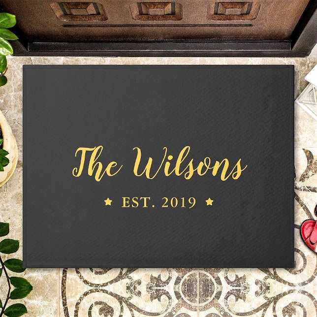 Custom Hand Scripted Family Name Personalised Doormat (Creator Uploaded)