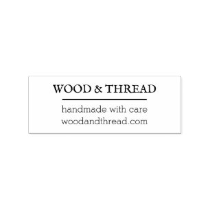 Custom Handmade Business Stamp Minimal Logo Style