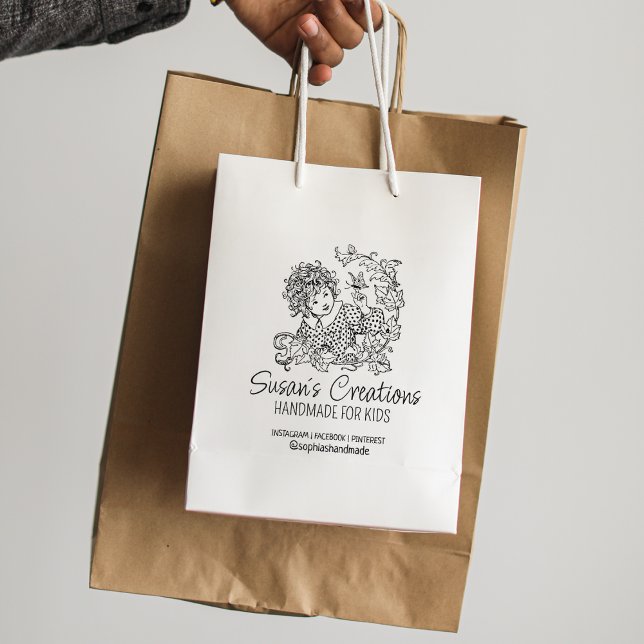 Custom Handmade Creations, Cute Child Rubber Stamp (Creator Uploaded)