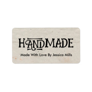 Custom Handmade Creator Label