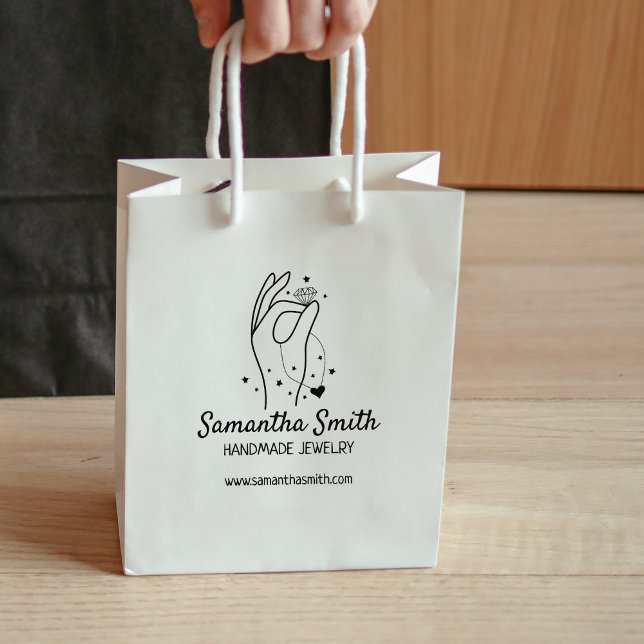 Custom Handmade Jewellery, Large   Rubber Stamp (Creator Uploaded)