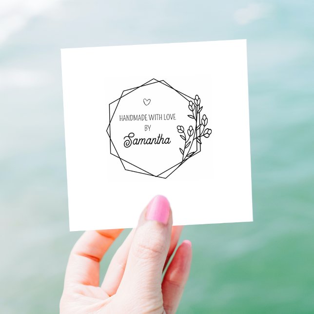 Custom Handmade with love Rubber Stamp (Creator Uploaded)