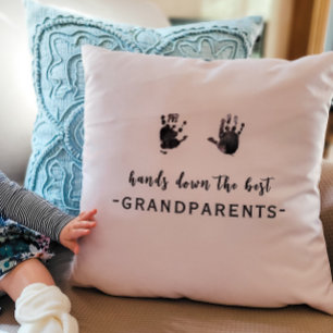 Custom Handprints Best Grandparents Cushion