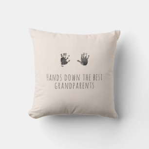 Custom Handprints Best Grandparents Gift Cushion